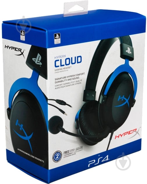 Наушники HyperX Cloud for PS4 black/blue - фото 7