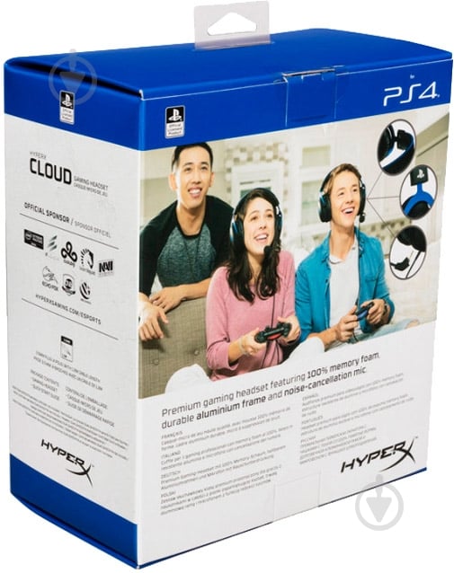 Наушники HyperX Cloud for PS4 black/blue - фото 8