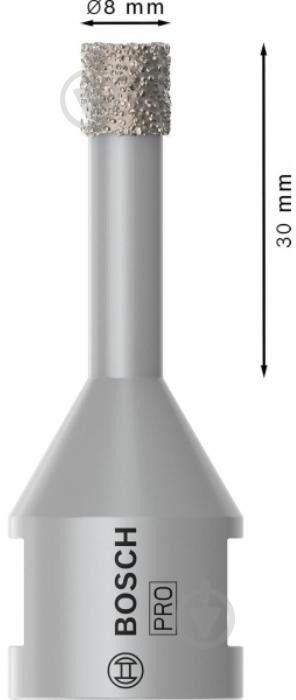 Сверло алмазное Bosch PRO Ceramic dry 8 мм 2608599040 - фото 2