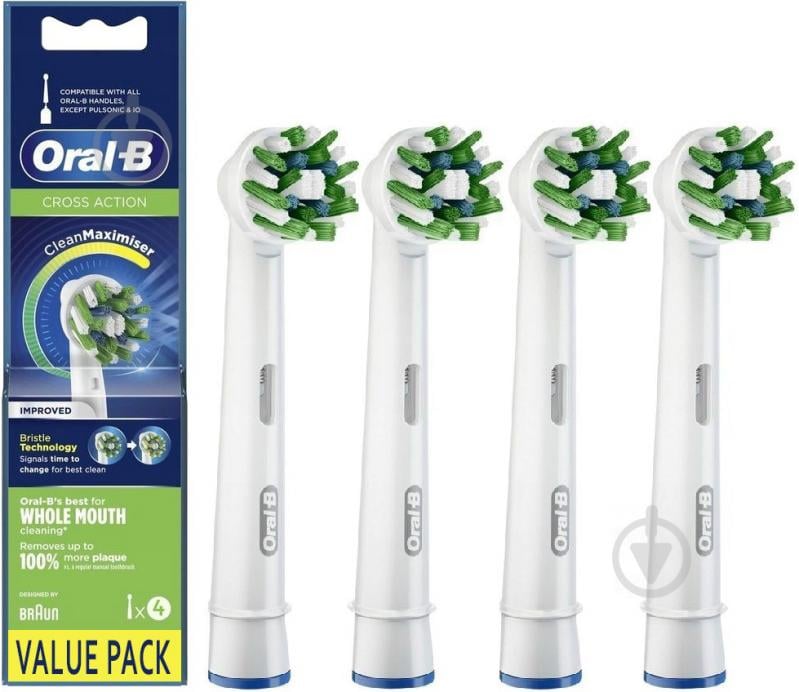 Насадка для электрической зубной щетки Braun Oral-B Cross Action EB50RB CleanMaximiser (4) EB50RB - фото 1