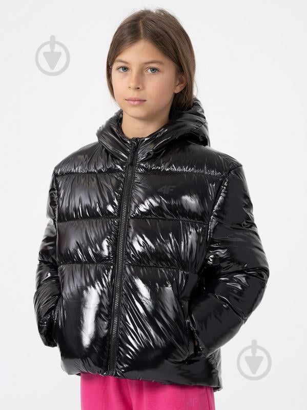 Пуховик для девочек 4F DOWN JACKET F267 4FJAW23TDJAF267-21S черный - фото 2