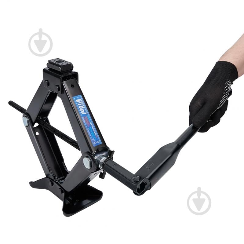 Домкрат механічний ромбічний Vitol гумовий упор DB-1132T 2 т - фото 5