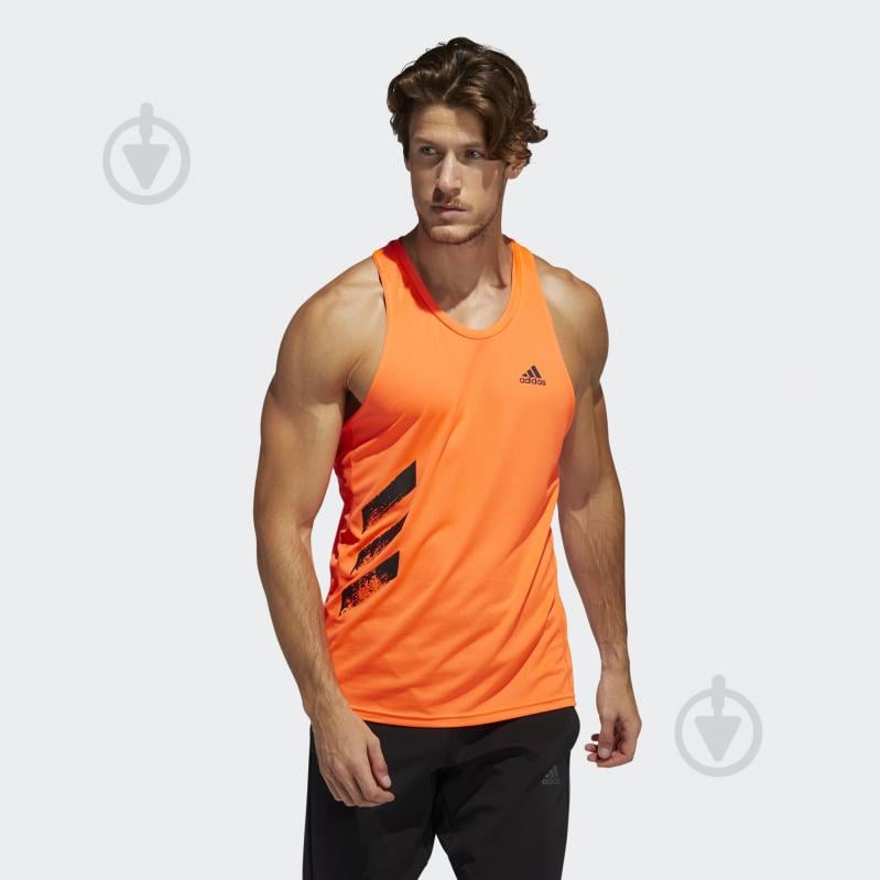 Майка Adidas OTR SINGLET 3S FQ2530 р.2XL оранжевый - фото 3