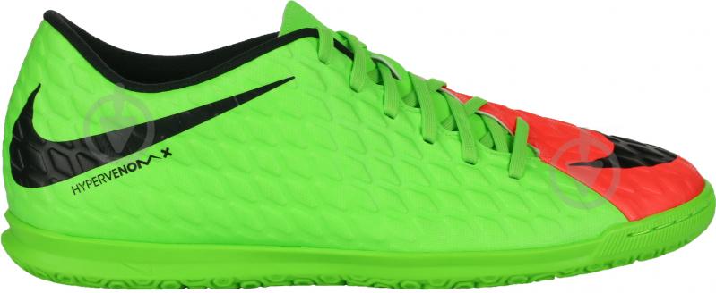 Футзальне взуття Nike HYPERVENOMX PHADE III IC 852543-308 р.42 зелений - фото 1