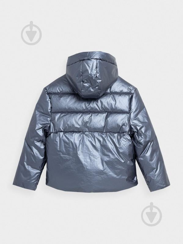 Пуховик для дівчаток 4F DOWN JACKET F267 4FJAW23TDJAF267-28S блакитний - фото 2