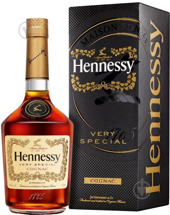 Коньяк Hennessy VS 4 роки витримки 40% подарунковій упаковці 1 л - фото 1