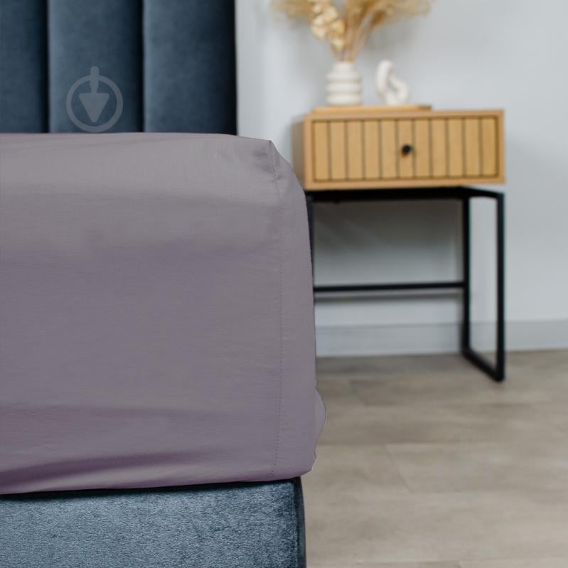 Простирадло на резинці Моно 180x200 см тауп - фото 2