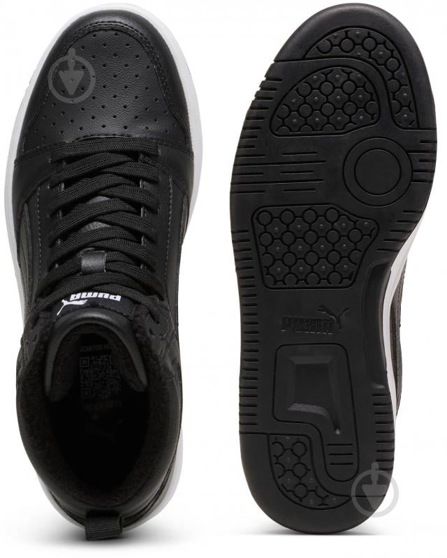 Ботинки Puma Rebound V6 Mid WTR Jr 39468501 р.37 черный - фото 6 Ботинки Puma Rebound V6 Mid WTR Jr 39468501 р.37 черный - фото 6