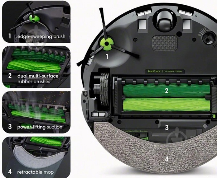 Робот-пилосос iRobot Roomba Combo J7 c715840 black - фото 5