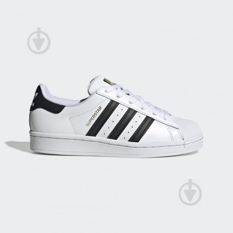 Кросівки дитячі весняні Adidas SUPERSTAR J FU7712 р.39 1/3 білі - фото 1