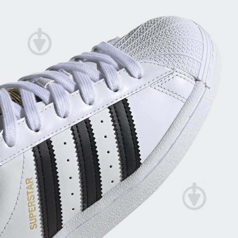 Кросівки дитячі весняні Adidas SUPERSTAR J FU7712 р.39 1/3 білі - фото 7