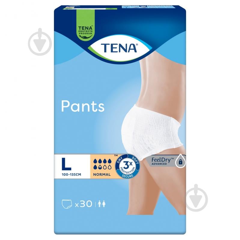 Підгузки-труси Tena Pants Normal L 100-135 см 30 шт. - фото 2