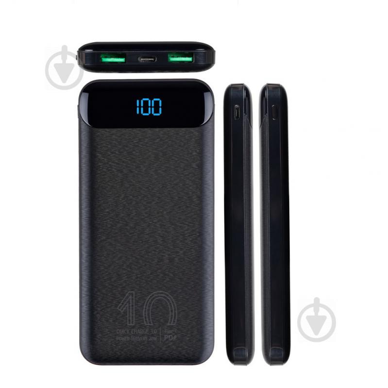 Повербанк RivaCase 10000 mAh black (RIVAPOWER VA2540) - фото 3