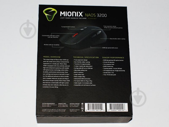 Миша Naos-3200 Black USB MNX-Naos-3200 - фото 5