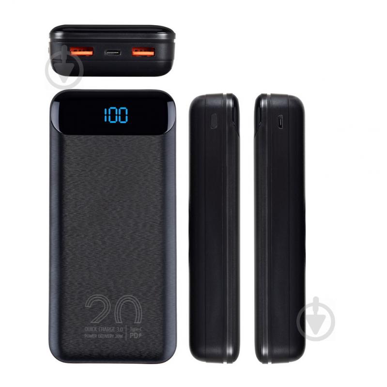 Повербанк RivaCase 20000 mAh black (RIVAPOWER VA2580) - фото 3