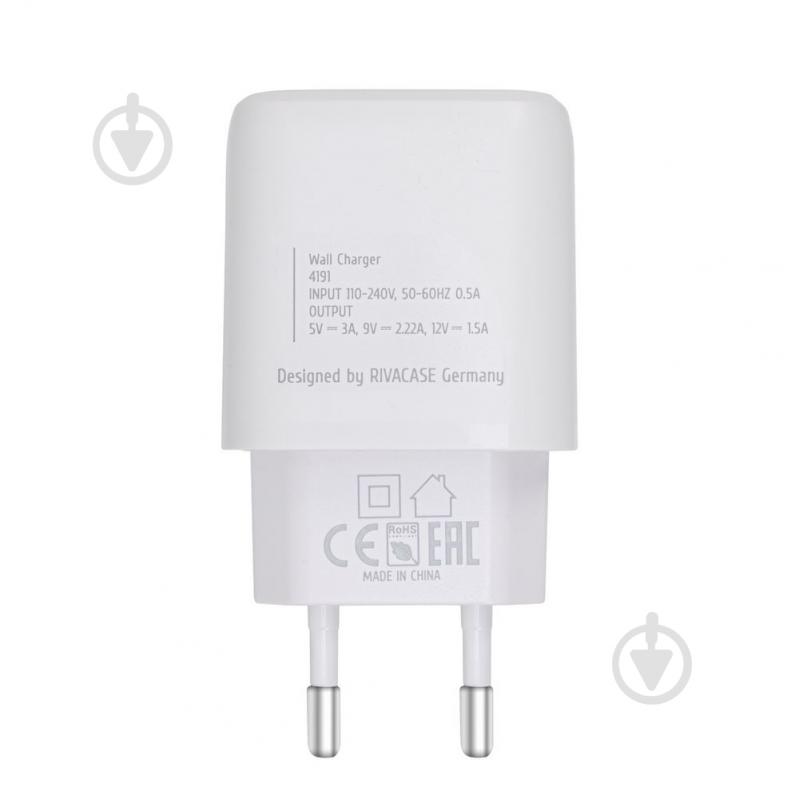 Зарядное устройство RivaCase PS4191 W00 (White) 1 USB Type-C PD 20W - фото 3 Зарядное устройство RivaCase PS4191 W00 (White) 1 USB Type-C PD 20W - фото 3