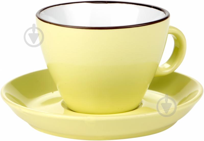 Чашка с блюдцем Лимон 200 мл - фото 1