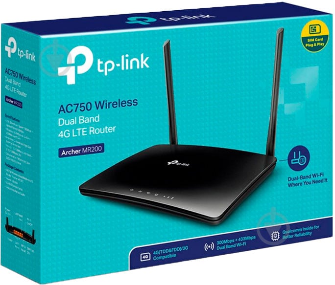 Wi-Fi-роутер TP-Link Archer TL-MR200 AC750 - фото 5