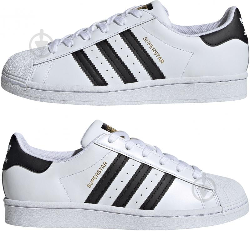 Кросівки жіночі демісезонні Adidas SUPERSTAR W FV3284 р.36 2/3 білі - фото 5