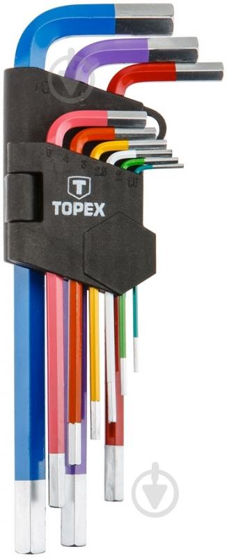 Набор ключей шестигранных Topex 35D966 - фото 1