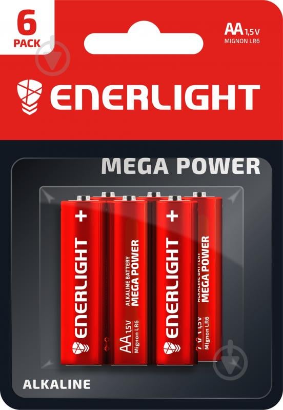 Батарейка щелочная Enerlight MEGA POWER 6 шт. (90060106) - фото 1 Батарейка щелочная Enerlight MEGA POWER 6 шт. (90060106) - фото 1