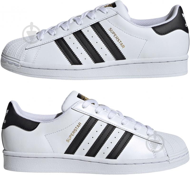 Кросівки жіночі демісезонні Adidas SUPERSTAR W FV3284 р.38 2/3 білі - фото 5