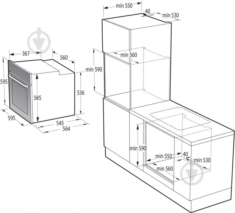 Комплект вбудовуваної техніки Gorenje духова шафа BO6735E02X + варильна поверхня G642ABX - фото 19