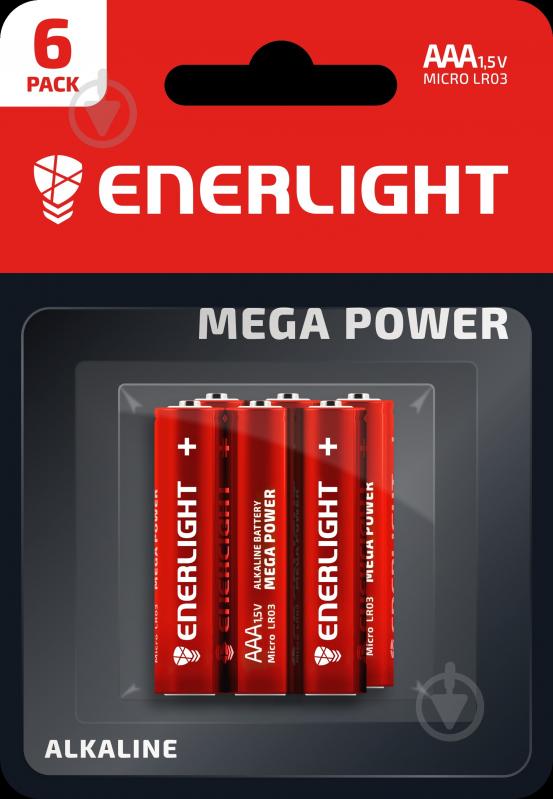 Батарейка щелочная Enerlight MEGA POWER AAA (мизинчиковые) 6 шт. (90030106)
