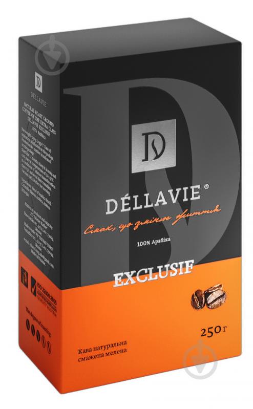 Кофе молотый DELLAVIE Exclusif 250 г - фото 1