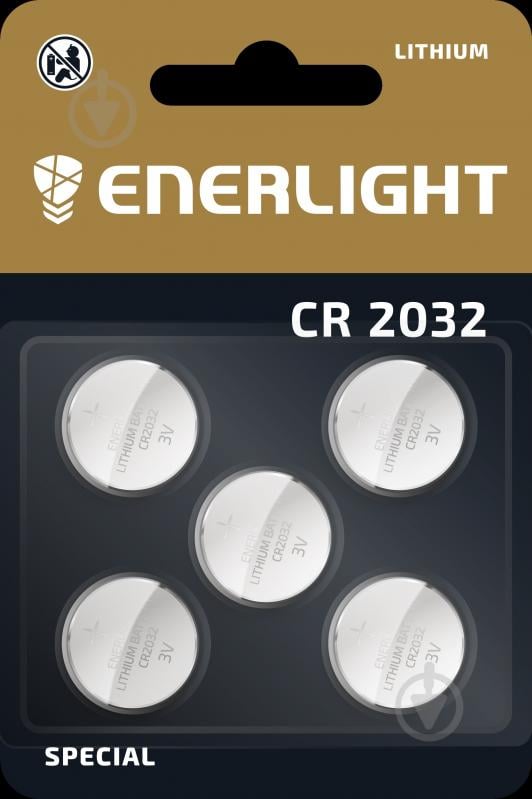 Батарейка Enerlight ENERLIGHT LITHIUM CR2032 5 шт. (70320105) - фото 1