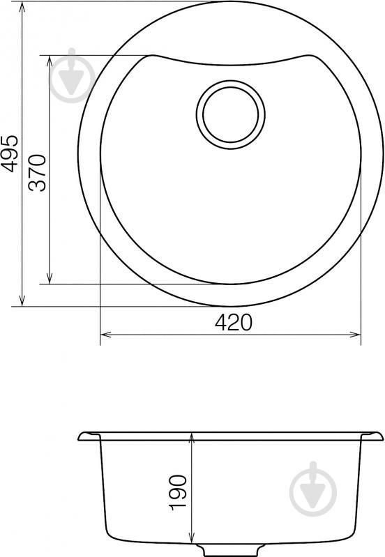 Мийка для кухні Water House Deka DMR 01.51 grey - фото 4