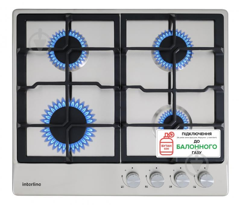 Варочная поверхность газовая Interline HGS 563 FGK XM - фото 3 Варочная поверхность газовая Interline HGS 563 FGK XM - фото 3