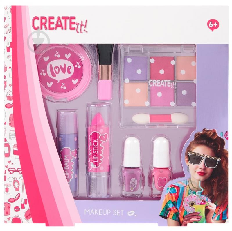 Набір дитячої декоративної косметики CREATE IT! Рожевий - фото 1 Набір дитячої декоративної косметики CREATE IT! Рожевий - фото 1