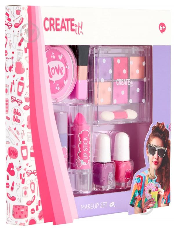 Набір дитячої декоративної косметики CREATE IT! Рожевий - фото 2 Набір дитячої декоративної косметики CREATE IT! Рожевий - фото 2