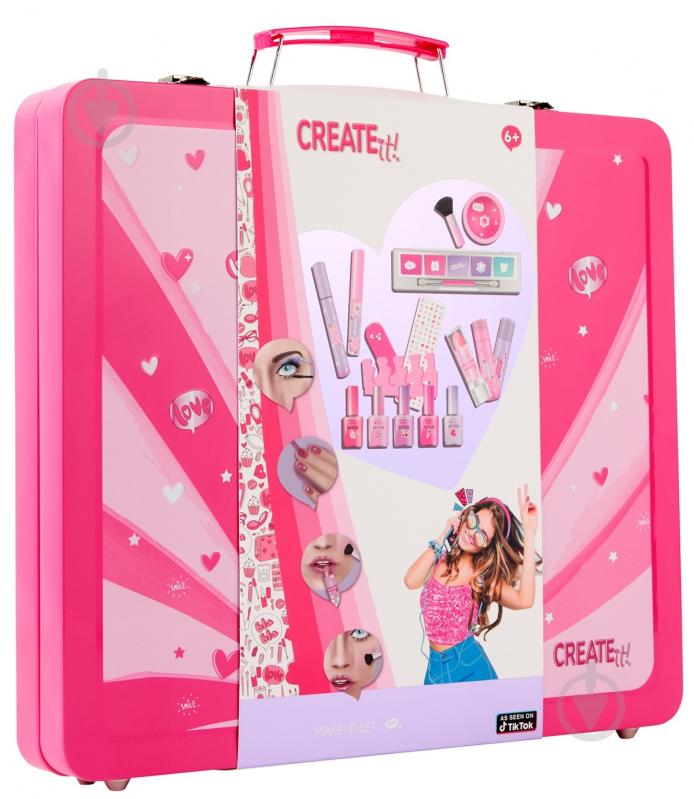 Набір дитячої декоративної косметики CREATE IT! Неон/Глітер у кейсі - фото 2