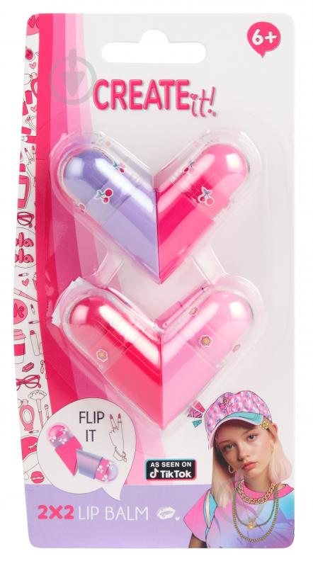 Набор блесков для губ CREATE IT! Флип-Сердечки - фото 1 Набор блесков для губ CREATE IT! Флип-Сердечки - фото 1