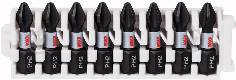 Набор бит Bosch Impact Control 25 мм PH2 8 шт. 2608522324 - фото 2