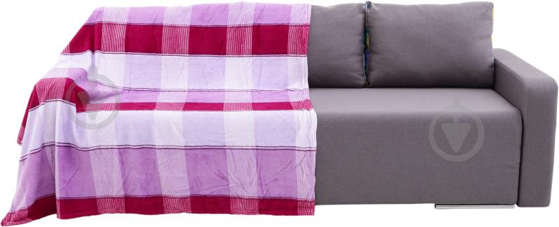 Плед Wine stripe 160x200 см фиолетовый Underprice - фото 3