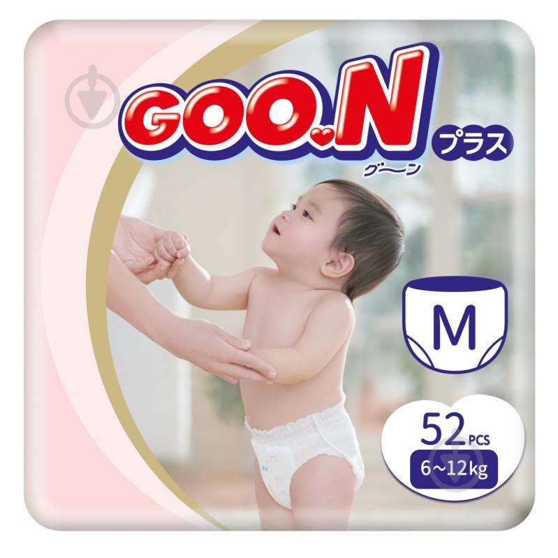 Подгузники-трусики Goo.N Plus M 6-12 кг 52 шт. - фото 1