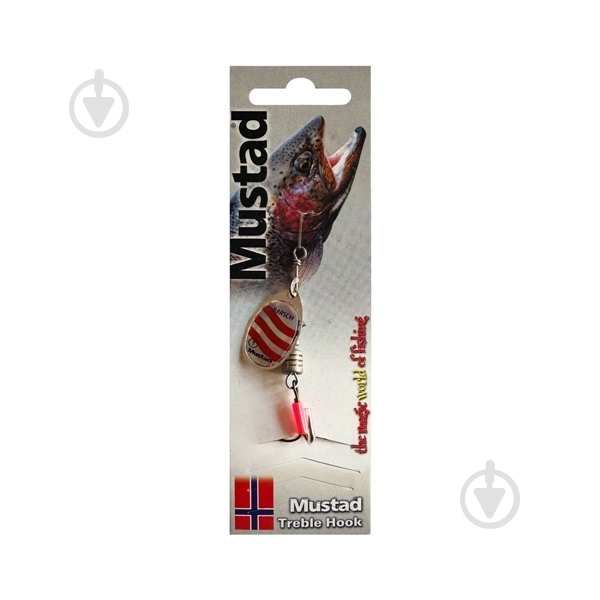 Блесна-вертушка Gladiator 4,5 г Barsch silver-red №1 - фото 1 Блесна-вертушка Gladiator 4,5 г Barsch silver-red №1 - фото 1
