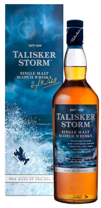 Віскі Talisker Storm 45,8% в подарунковій упаковці 0,7 л - фото 1