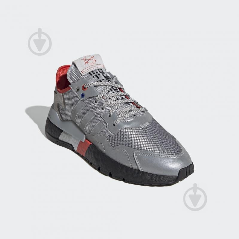 Кроссовки мужские демисезонные Adidas NITE JOGGER FV3787 р.44 2/3 серебряные - фото 4