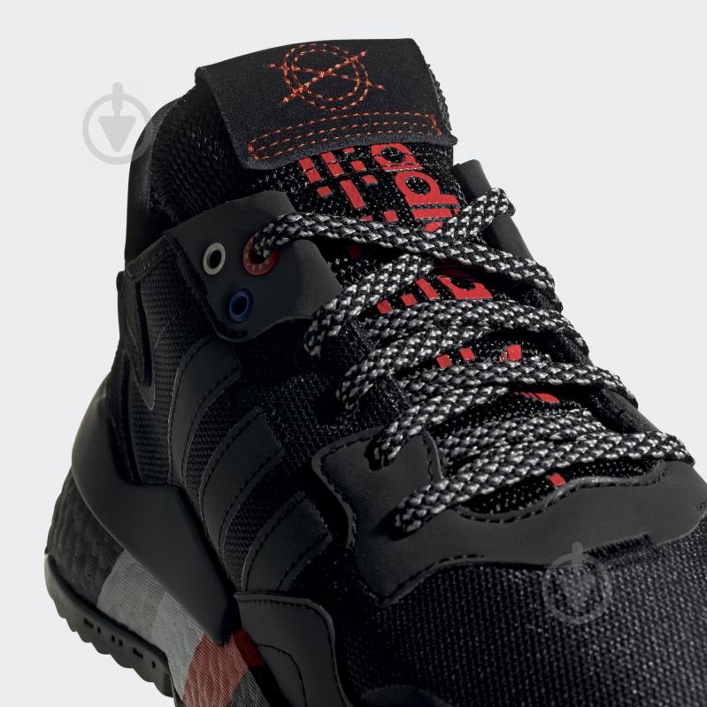 Кроссовки мужские демисезонные Adidas NITE JOGGER FV3788 р.42 2/3 черные - фото 7