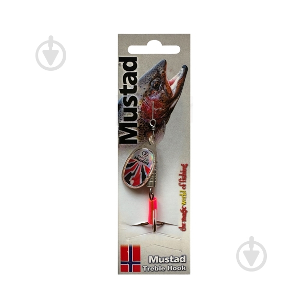 Блесна-вертушка Gladiator 6 г Barsch silver-red-black №3 - фото 1