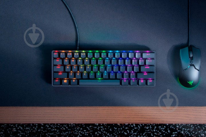 Клавиатура игровая Razer Huntsman mini Purple Switch ENG (RZ03-03390100-R3M1) black - фото 6