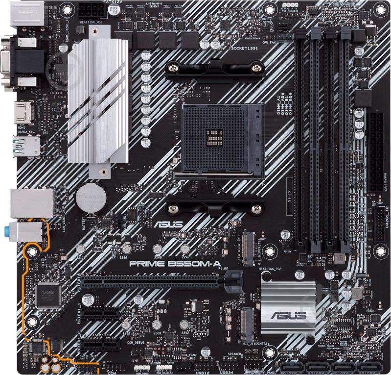 Материнська плата Asus PRIME_B550M-A (Socket AM4, AMD B550, mini ATX) - фото 2