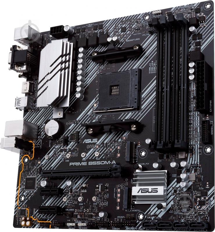 Материнська плата Asus PRIME_B550M-A (Socket AM4, AMD B550, mini ATX) - фото 3