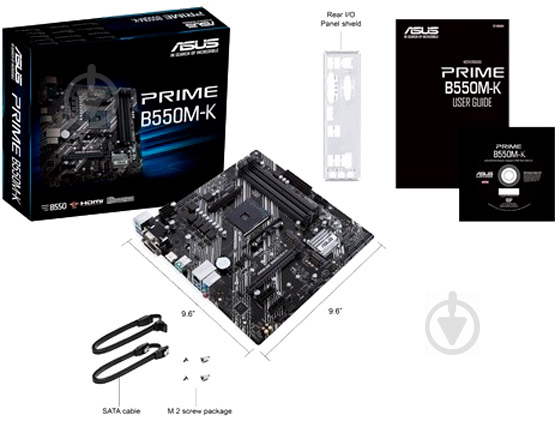 Материнская плата Asus PRIME_B550M-K (Socket AM4, AMD B550, mini ATX) - фото 5