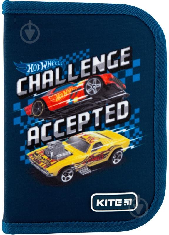 Пенал HW20-622-2 KITE синий с рисунком - фото 1