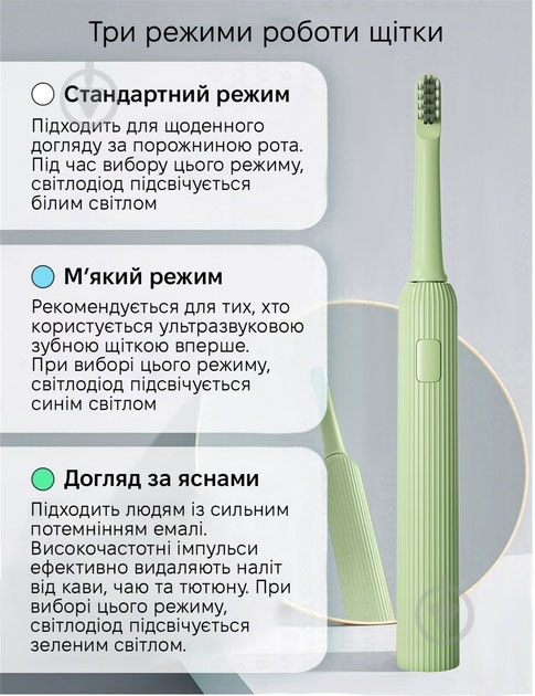 Электрическая зубная щетка ENCHEN Mint5 Sonik Green (MINT5-G) - фото 3